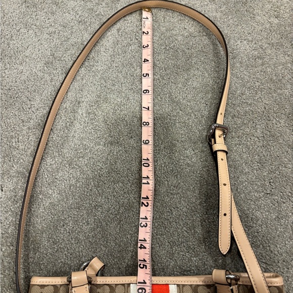 Coach Brown and Orange Signature Tote Bag - Picture 8 of 8